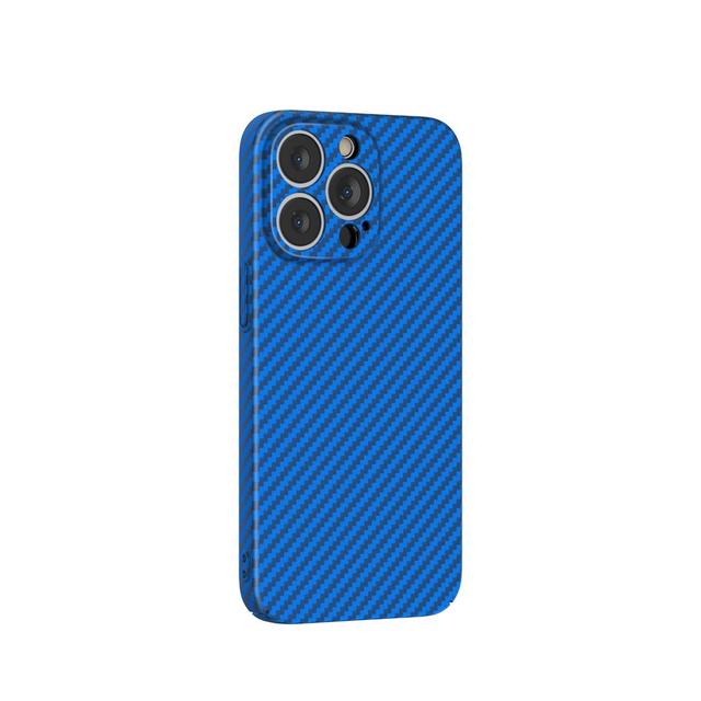 Green Lion Green Carbon Fiber Case for iPhone 13 Pro Max 6.7" - Blue - SW1hZ2U6MzU2NDQ3