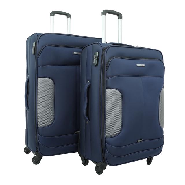 طقم حقائب سفر عدد 2 مادة النايلون بعجلات دوارة (28 ، 32) بوصة أزرق PARA JOHN – Travel Luggage Suitcase Set of 2 – Luggage Spinner (28’’, 32’’) - SW1hZ2U6NDM2NjA3