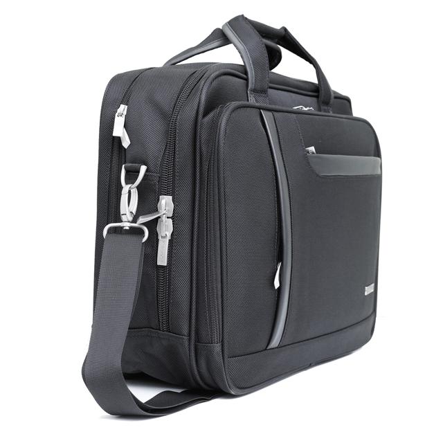 شنطة للابتوب قياس 17 إنش لون أسود Laptop Messenger Backpack - Laptop Messenger Bags Shoulder Backpack Handbag - PARA JOHN - SW1hZ2U6NDE3NTM0