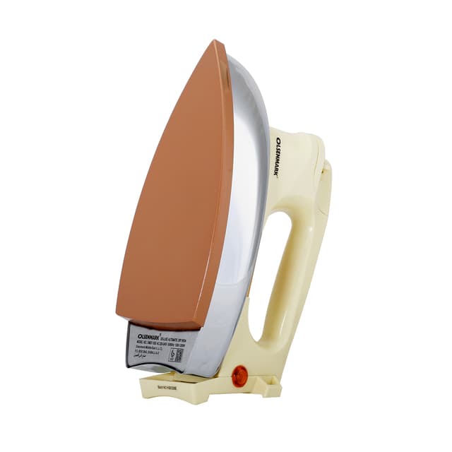 Olsenmark Automatic Dry Iron - - Non-Stick Golden Teflon Plate - Heavy Weight - Auto Cut-Off - 188395