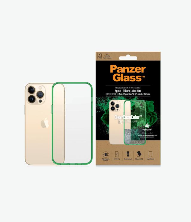 PANZERGLASS iPhone 13 Pro Max - Clear Case Color - Drop Protection Treated w/Anti-Microbial - Lime - SW1hZ2U6MzU4Nzgw