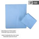 PARRY LIFE Fitted Sheet - SINGLE FITTED SHEET with 2 Pillow Cover 50x70 - 125 GSM MICRO FABRIC 180x220 - SW1hZ2U6NDE3NzAy