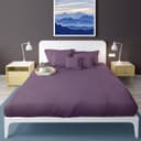 شرشف سرير مزدوج و 2 غطاء وسادة - بني غامق PARRY LIFE Fitted Sheet