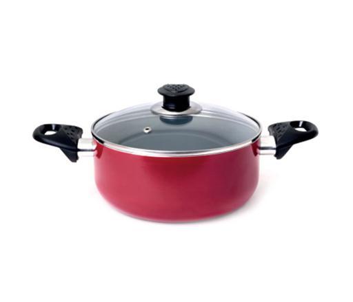 Royalford Non-Stick Ceramic Casserole With Glass Lid 30 Cm- Durable Non-Stick Coating, High-Quality - SW1hZ2U6MzcxODEx