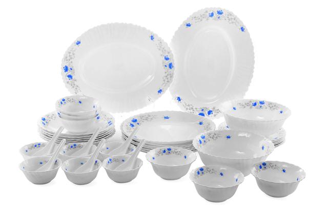 Royalford Opal Glassware Dinner Set, 40 Pcs - SW1hZ2U6NDMzNDM1