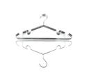 Royalford RF2575 Metal Hangers Set of 6 Pcs - Home Premium Coat Hangers Set for General Use - 360 Rotating Swivel Hook, for Ties - High-Quality Metal Construction, & Non-Slip Design - SW1hZ2U6MzY4ODY0