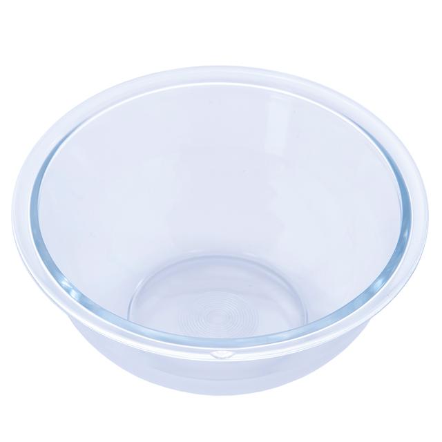 Royalford 1.3L Glass Mixing Bowl - Elegant Deep Design & Shape Mixing Bowl - SW1hZ2U6Mzc3MjI3