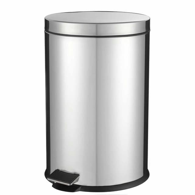 سلة مهملات ستانلس ستيل مع دواسة رويال فورد Royalford Stainless Steel Pedal Bin, 7L