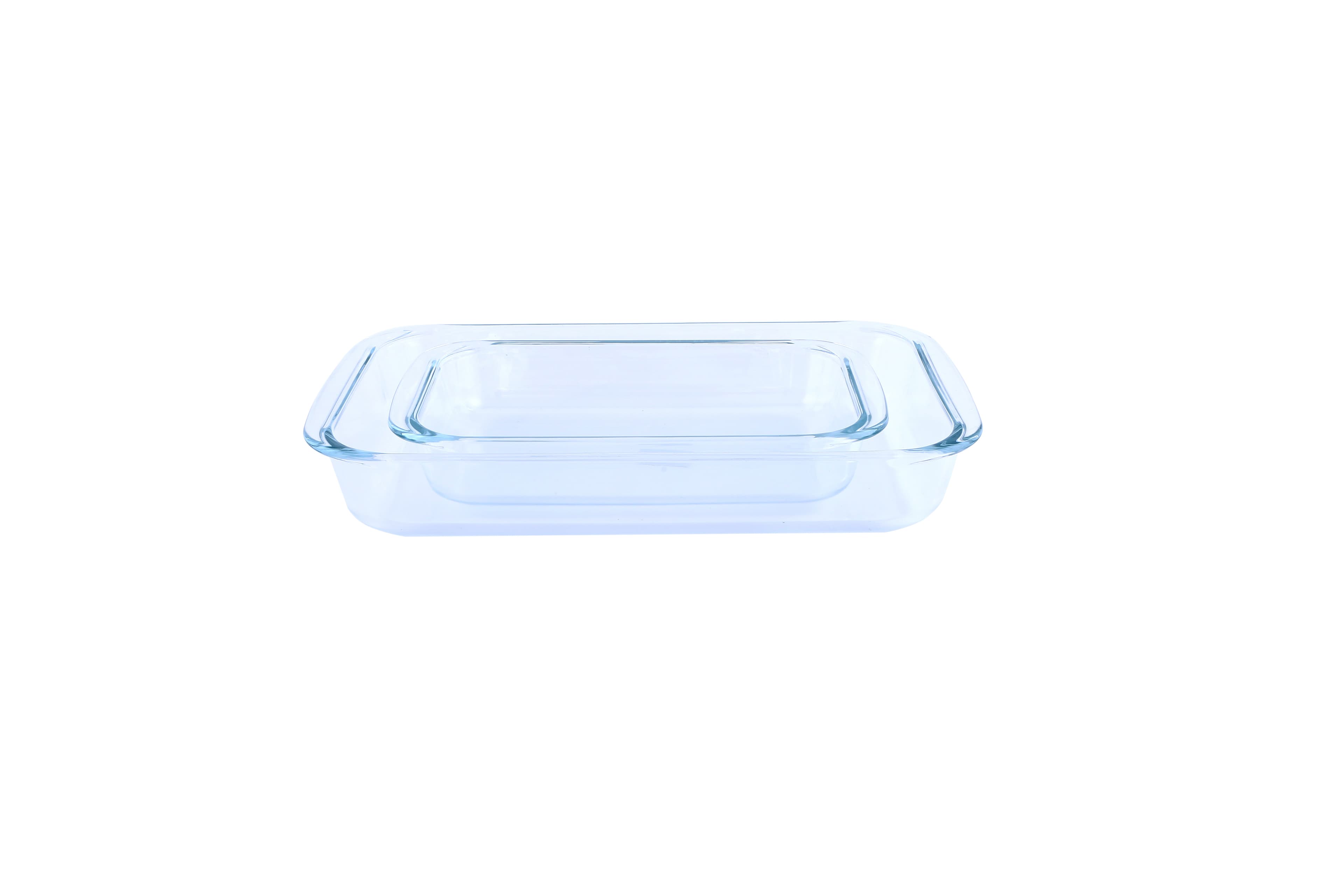 Royalford Glass Oblong Baking Dish Set,2 Pcs