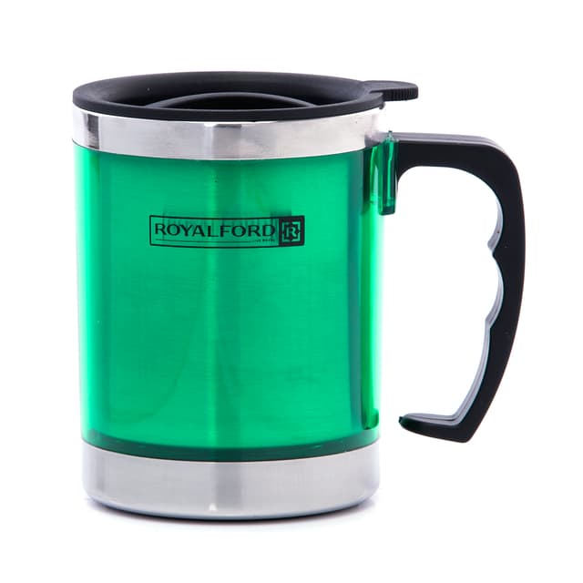 ماغ (كوب) حراري معدني طبقتين 14 أونصة Royalford - 14Oz Travel Mug - Coffee Mug Tumbler