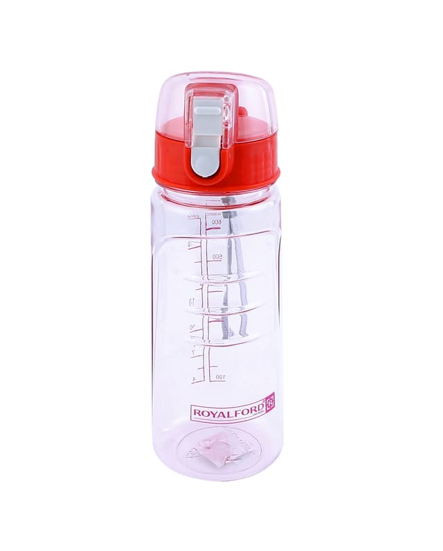 Royalford 550Ml Water Bottle - Reusable Water Bottle Wide Mouth With Hanging Clip