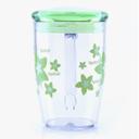 Royalford 350Ml Acrylic Cup With Lid - Large Coffee Mug, Floral Design, Durable, Safe & Lightweight