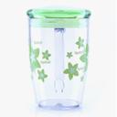 Royalford 350Ml Acrylic Cup With Lid - Large Coffee Mug, Floral Design, Durable, Safe & Lightweight - SW1hZ2U6Mzg3MTc1