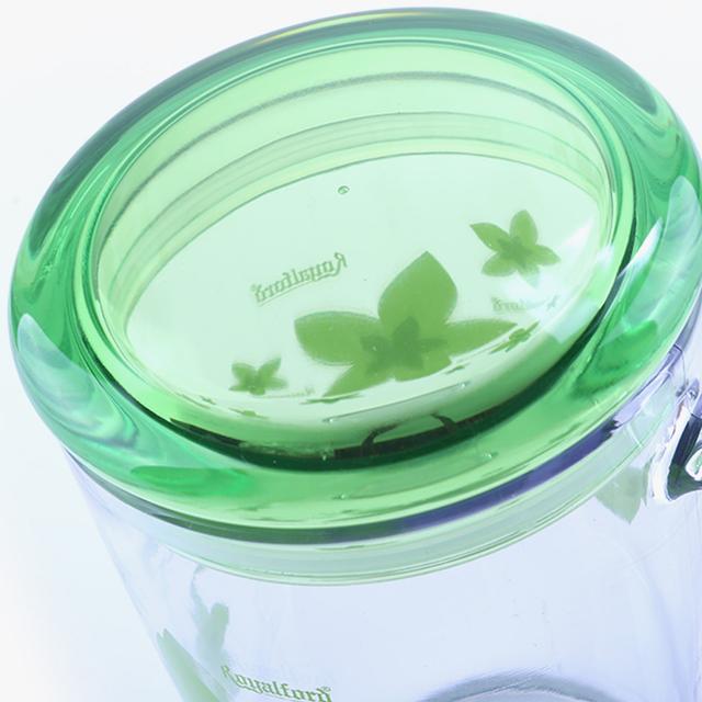 Royalford 350Ml Acrylic Cup With Lid - Large Coffee Mug, Floral Design, Durable, Safe & Lightweight