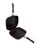 Royalford Double Grill Pan, 32 Cm - Die-Cast Double Sided Non-Stick Griddle Pan - Foldable Flipping - SW1hZ2U6MzkwNDk3