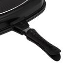 مقلاة شواء ( ذات وجهين مقاس 32 سم ) - أسود Royalford - Double Grill Pan - Die-Cast Double Sided Non-Stick Griddle Pan