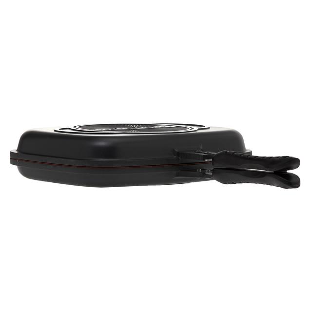 مقلاة شواء ( ذات وجهين مقاس 32 سم ) - أسود Royalford - Double Grill Pan - Die-Cast Double Sided Non-Stick Griddle Pan