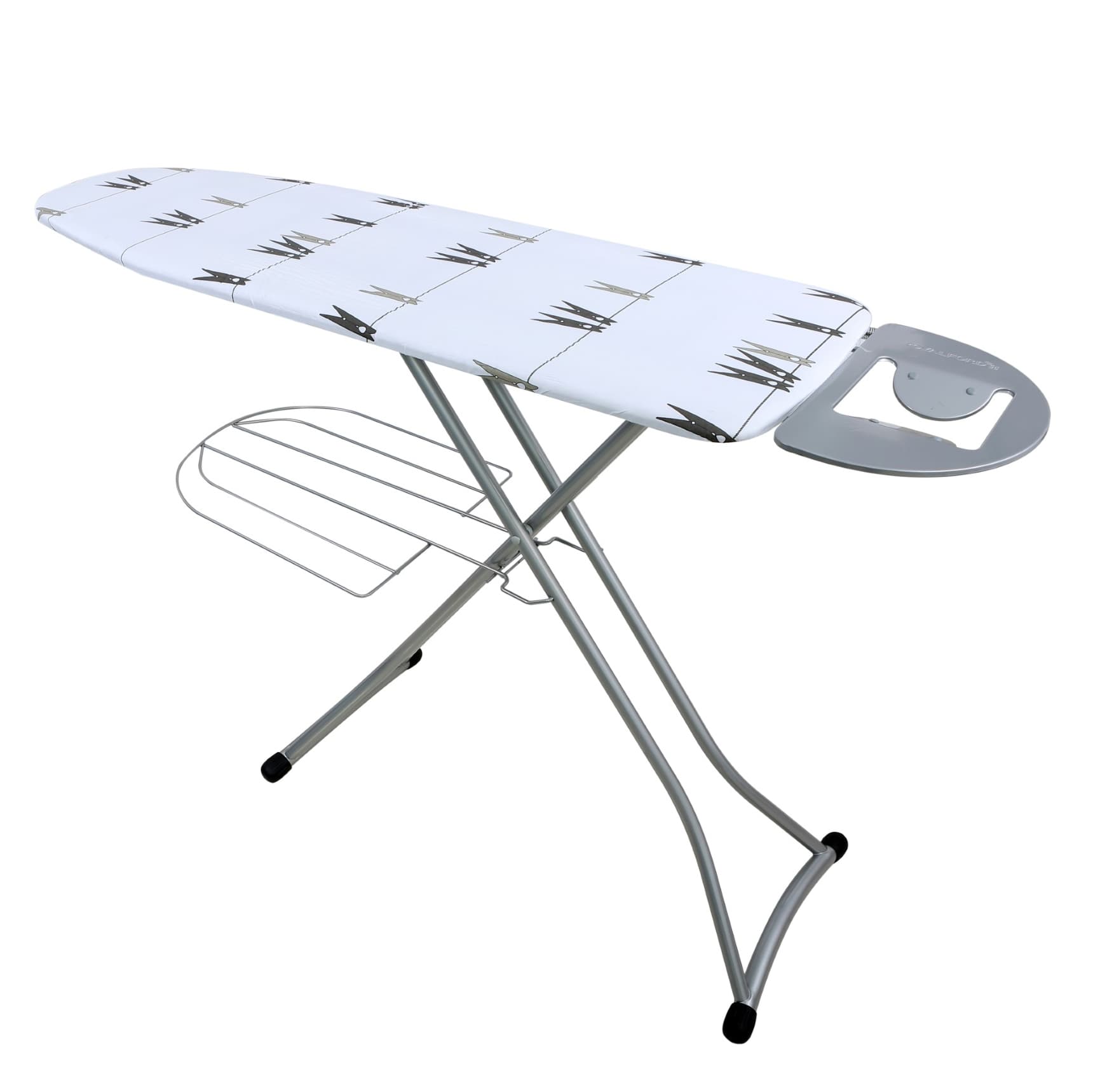 Royalford 122 X 38 Cm Ironing Board With Steam Iron Rest - Portable Lightweight Heat Resistant