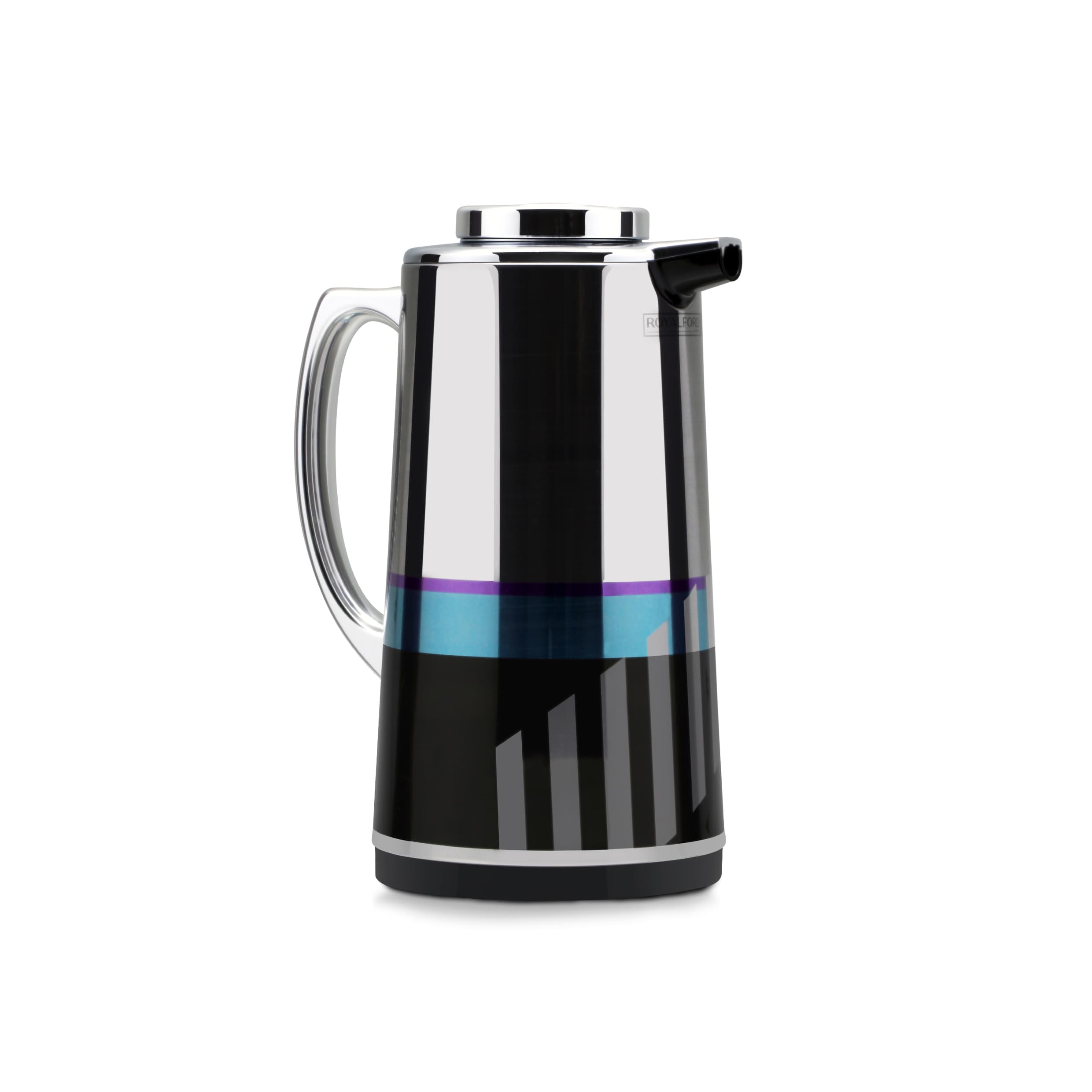 ترمس حافظ للحرارة (1.3L)Royalford Silver Vacuum Flask