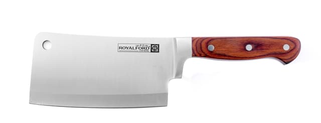سكين ساطور 6 إنش Royalford Cleaver Knife With Wooden Handle