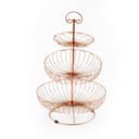 سلة فواكه (سلة فواكة) 3 طبقات Royalford 3-Tier Rosa Gold Fruit Basket
