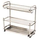 منظم صحون 3 رفوف فضي رويال فورد Royalford Silver 3-Tier Dish Rack