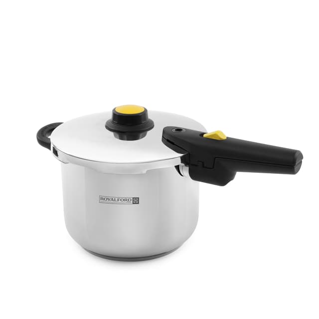 Royalford 6 Litre Stainless Steel Asat Induction Pressure Cooker