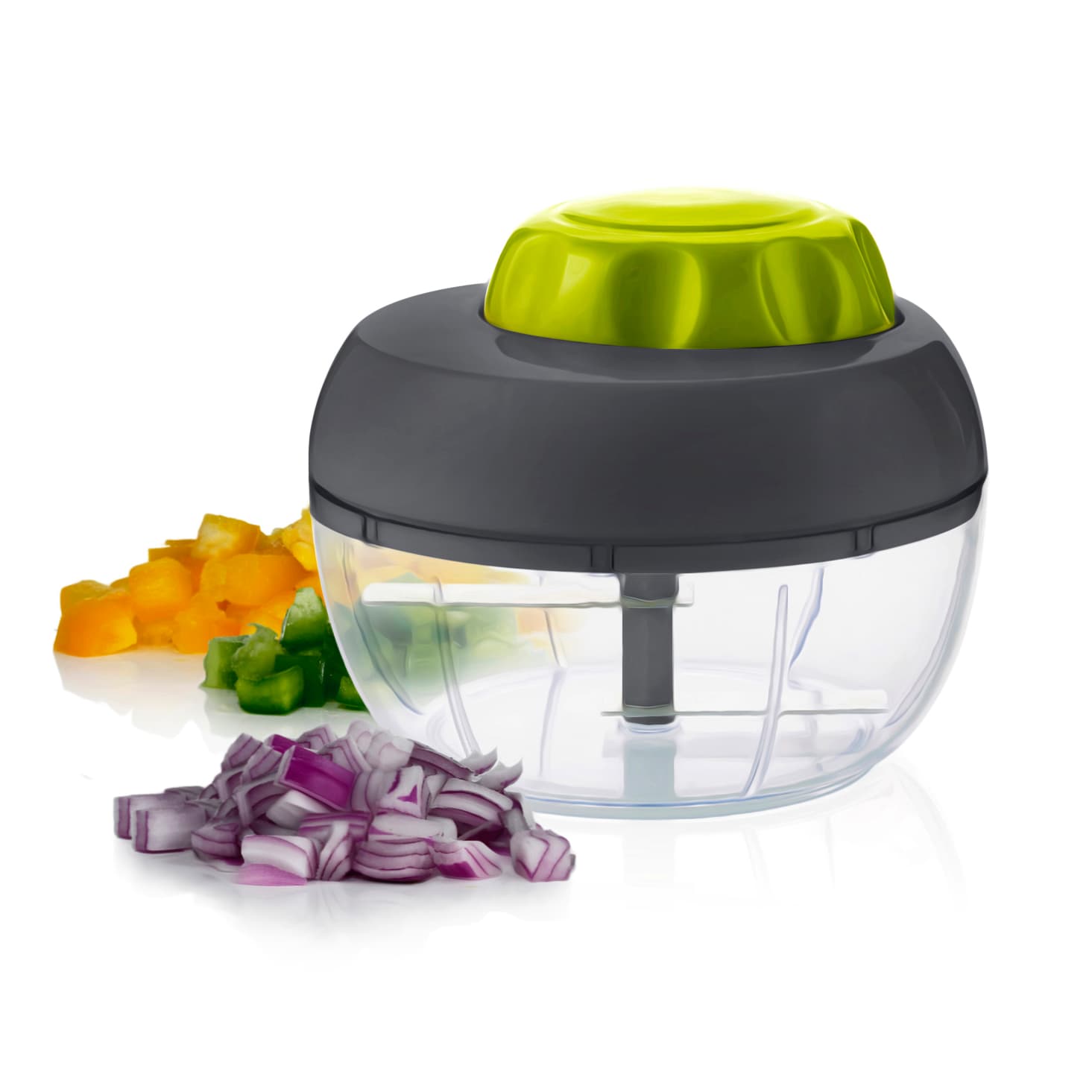 مفرمة يدوية 400 مل Mini Food Chopper Press Lid To Slice Vegetables من Royalford