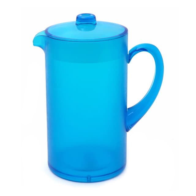 Royalford 2.2L Water Jug with Lid - Multi-Purpose Transparent Jug with leak Proof Lid| Ergonomic Handle with Perfect Pouring Spot | Durable Transparent Body| Ideal for Water Picnic Juice & More - SW1hZ2U6MzY5MTU5