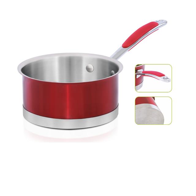 Royalford 12 X 6Cm Stainless Steel Induction Sauce Pan - Portable, Induction Safe Saucepan Cookware - SW1hZ2U6MzkyOTIy