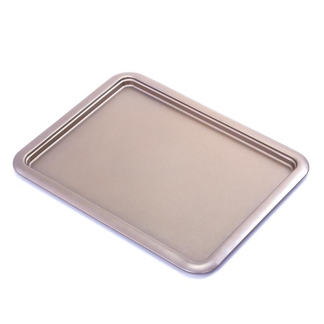 صينية خبز فولاذ بني رويال فورد Royalford Small Non-Stick Baking Tray, 41.5X32X1.6Cm, 0.5Mm, Cookie Baking Tray, Non-Stick Baking - SW1hZ2U6NDEzNTIz