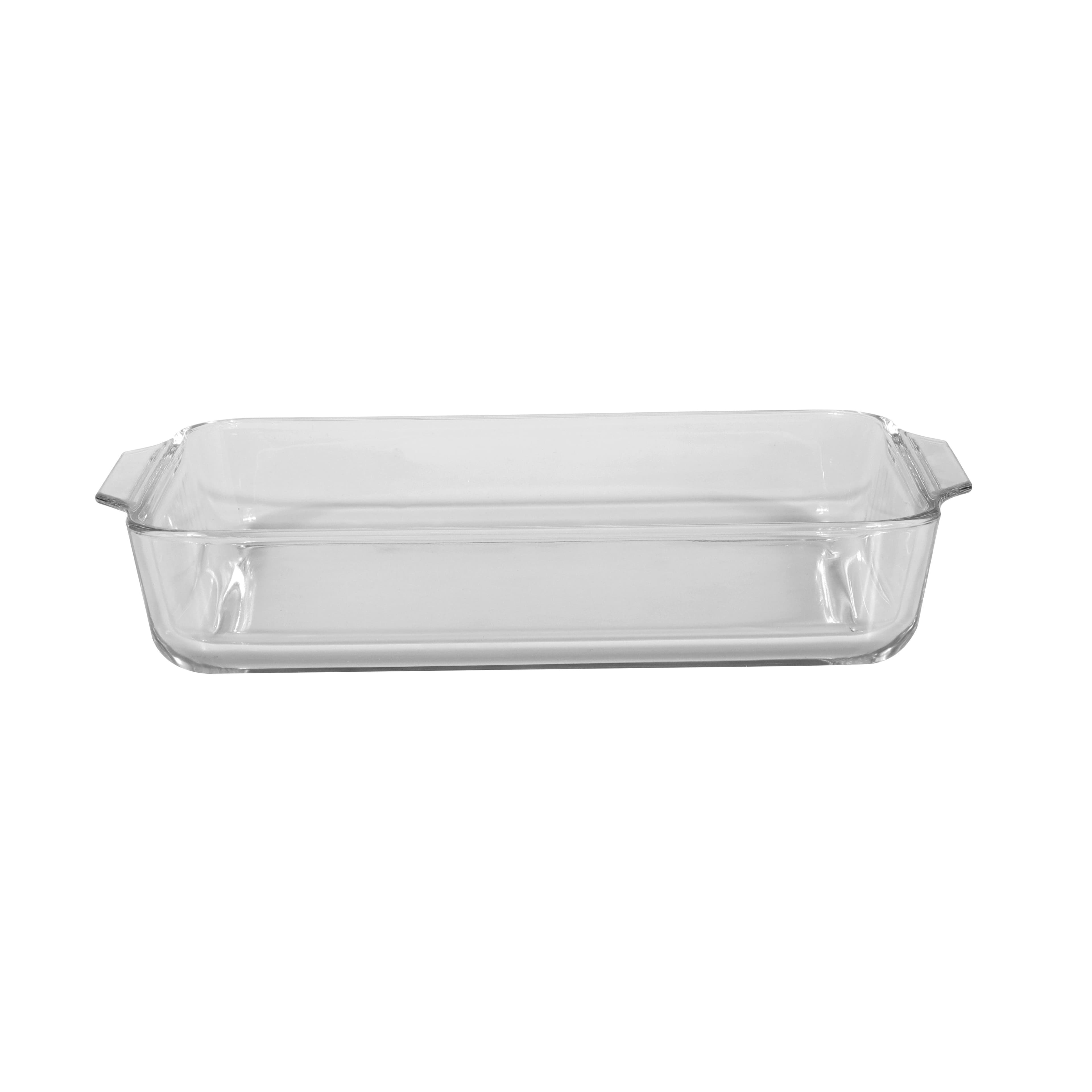 Royalford Rectangle Borosilicate Glass Baking Tray 2L - Rectangular Roasting Tray