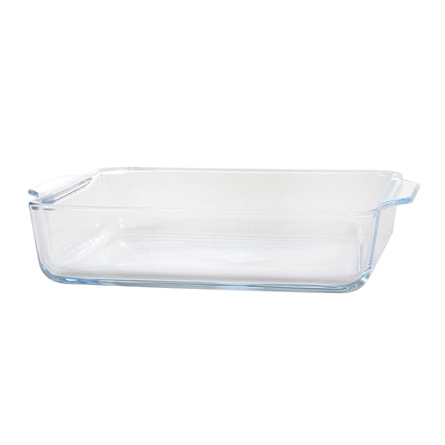 Royalford 1.5L Baking Tray - Square Roasting & Baking Tray - Oven Safe Glass Roaster Pan - Fridge