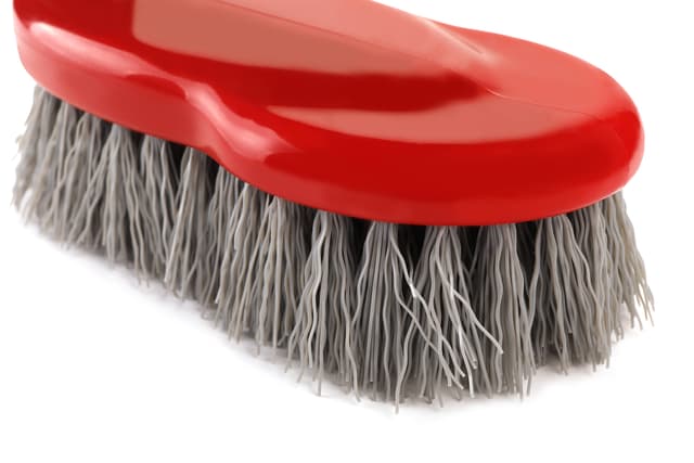 Royalford Scrubbing Brush With Handle - Easy To Clean Hard & Stiff Bristle Brush Made Of Durable - 185710