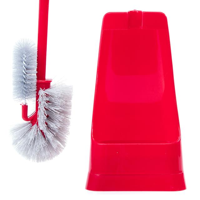 Royalford One Click Series Toilet Brush With Holder – Easy Storage With Comfortable Handle – Compact - SW1hZ2U6NDIxNzkw