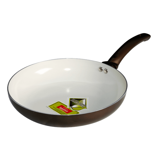 Royalford 26cm Ceramic Induction Base Fry Pan Nonstick Fry Pan with High Grip Handle & Hanging Loop | Evenly Heating Base | Ideal Frying, Cooking & More - SW1hZ2U6Mzg5Mjgx