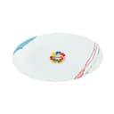 Royalford 14" Opal Oval Plate With Art Flower Design - Pasta Plates