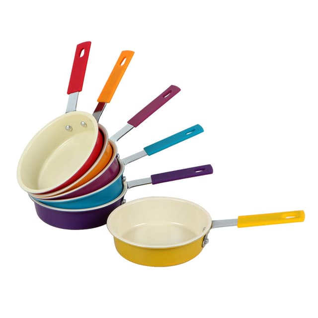 Royalford 13 x 3.5 cm Mini Fry Pan - Aluminum Non-Stick Fry Pan | Ergonomic Handle | Saute Pan/Deep Frying Pan | Suitable for Multiple Stoves - Ideal for Frying Sauting Stir-Frying