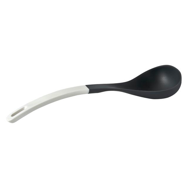 Royalford Ladle with Silicon Handle - Professional Soup Ladle with Long Handle | Dishwasher Safe | Kitchen Dining Cutlery Utensil | Ideal for Serving Soup Gravy Sauce Curry & More - SW1hZ2U6NDAxNjEw