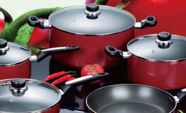 Royalford 10Pc Cookware Set 2Pcs Fry Pan With Lid, 1Pc Fry Pan Without A Lid, 1Pc Cooking Pot - SW1hZ2U6Mzg5MDE1