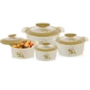 طقم تقديم الطعام كاسيرول 4 قطع | Royalford 4 Pcs Romeo Insulated Casserole Set