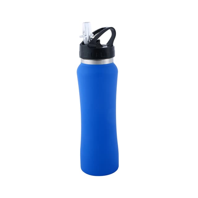 حافظة مياه رياضية ستانلس - 750 مل - أسود Stainless Steel Sports Water Bottle - Royalford - 176926