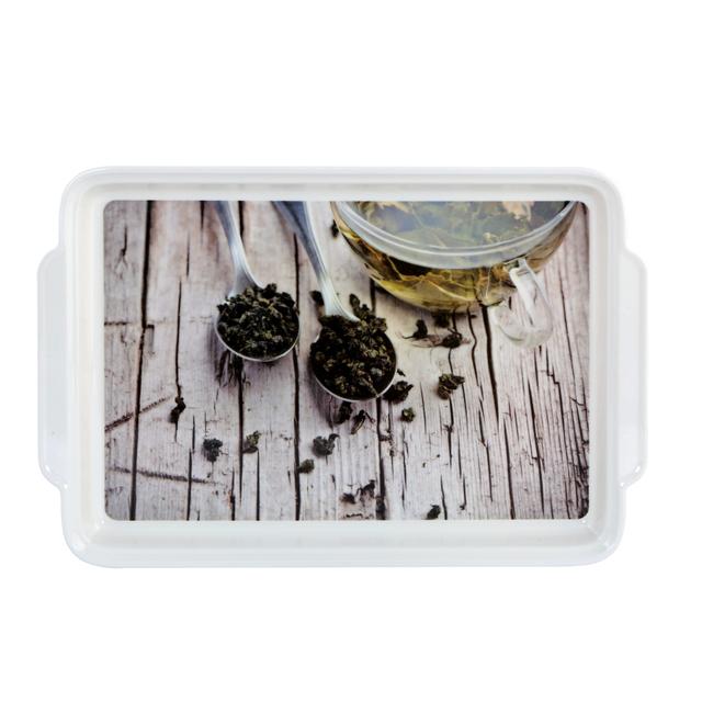 Delcasa Melamine Tray With Wide Handles (40.5X 27.5 Cm) - Lightweight Tough Material Serving Tea - SW1hZ2U6NDAyMDc0