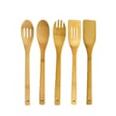 طقم أدوات مطبخ خشبي - 5 قطع  5 Pcs Bamboo Kitchen Tools Set - Royalford