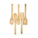 Royalford 5 Pcs Bamboo Kitchen Tools Set - Wooden Solid Turner,Spatula,Slotted Spoon & Turner - 177154