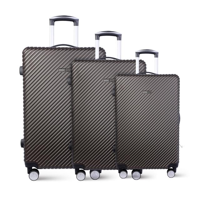 طقم حقائب سفر 3 حقائب مادة ABS بعجلات دوارة (20 ، 24 ، 28) بوصة لون القهوة PARA JOHN - ABS Hard Trolle Travel Luggage Suitcase Carry On Hand Cabin - Coffee - SW1hZ2U6NDA3NzMw