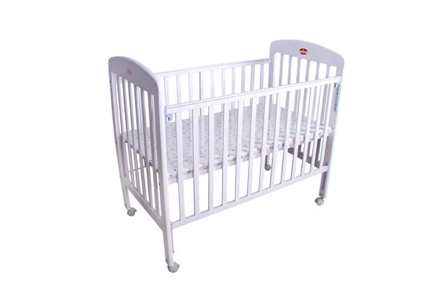 سرير للأطفال أبيض مع ناموسية Wooden Bed with Mosquito Net - Baby Plus - Baby Plus - SW1hZ2U6NDIyMjA0