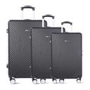 طقم حقائب سفر 3 حقائب مادة ABS بعجلات دوارة (20 ، 24 ، 28) بوصة أسود PARA JOHN - Abs Hard Trolley Luggage Set, Black - SW1hZ2U6NDM2NzQy