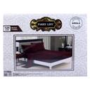 شرشف سرير و 2 غطاء وسادة - بني غامق PARRY LIFE Fitted Sheet - SW1hZ2U6NDE4Mjg4