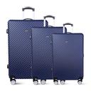 طقم حقائب سفر 3 حقائب مادة ABS بعجلات دوارة (20 ، 24 ، 28) بوصة كحلي PARA JOHN - Abs Hard Trolley Luggage Set, Navy - SW1hZ2U6MzY1NTg0